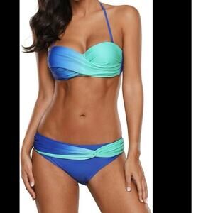 Chaos World Strapless Halter Bikini